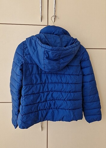 36 Beden mavi Renk Koton şişme mont