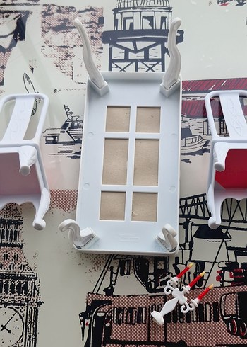  Beden Renk Barbie Vintage Mobilyası Seti