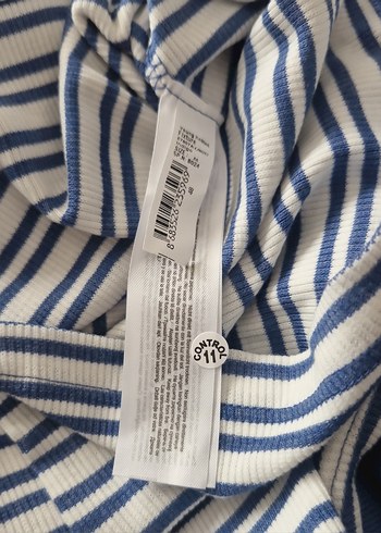 Mavi Çizgili Askılı Body - Görsel 5