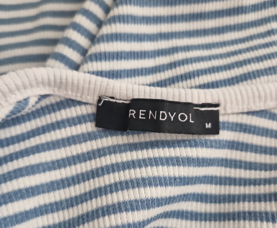 Mavi Çizgili Askılı Body - Görsel 4