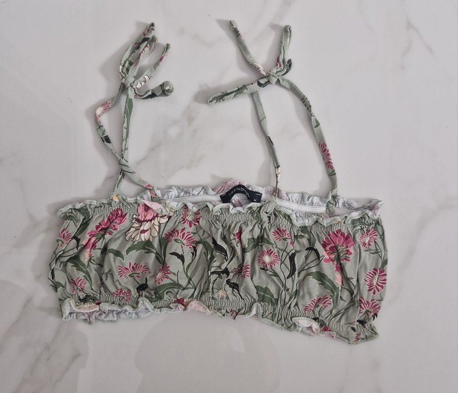 Çiçek Desenli Kısa İkili Takım - Görsel 4