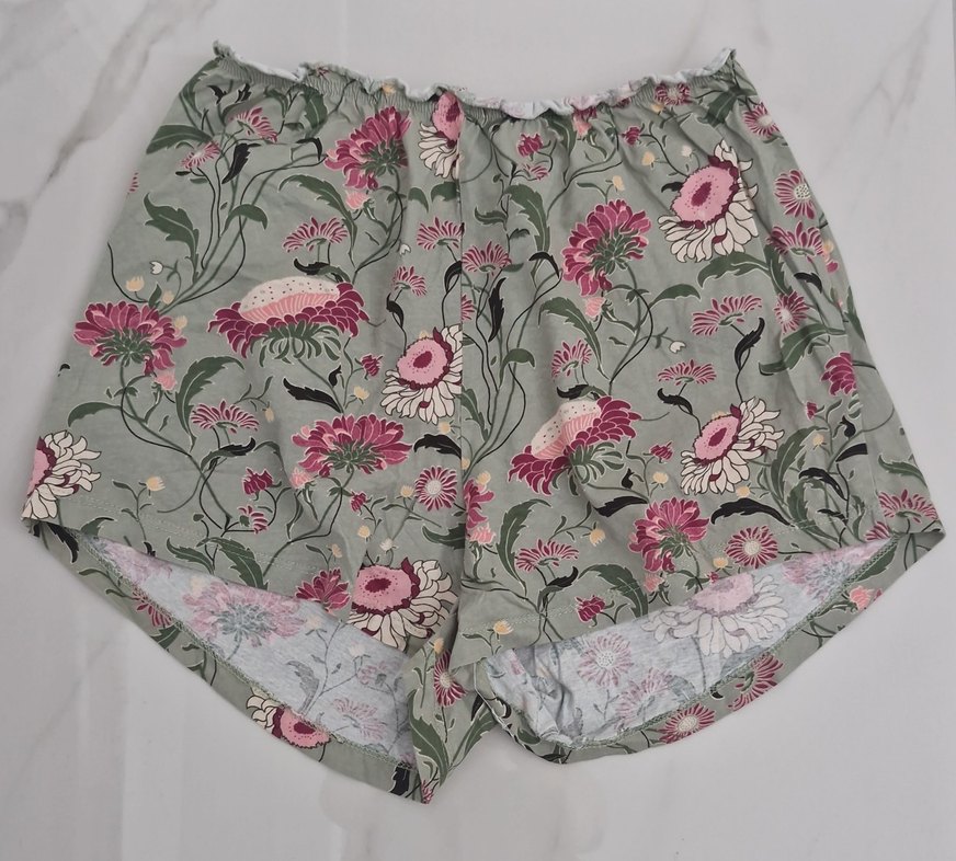 Çiçek Desenli Kısa İkili Takım - Görsel 5