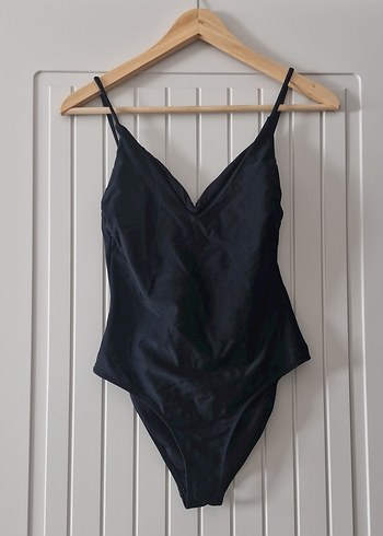 Siyah İnce Askılı Kadın Mayo - Görsel 3