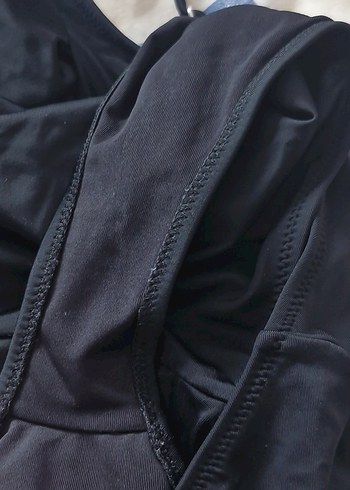 Siyah İnce Askılı Kadın Mayo - Görsel 5