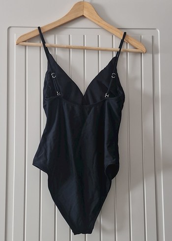 Siyah İnce Askılı Kadın Mayo - Görsel 2