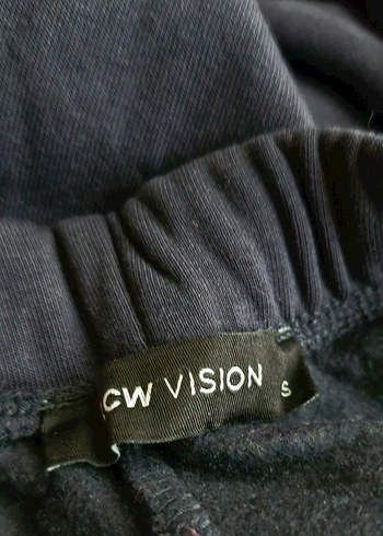 Lacivert Kadın Keten Rahat Kesim Eşofman - Görsel 3