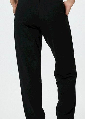 Siyah Rahat Kesim Kadın Eşofman Altı - Görsel 4