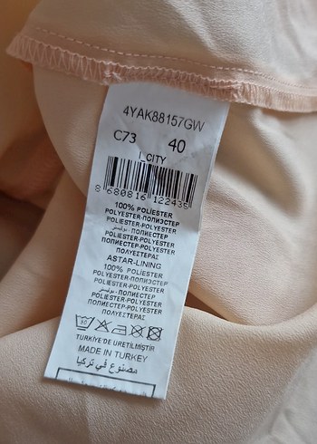 Bej Çiçek Desenli Düğmeli Midi Elbise - Görsel 5