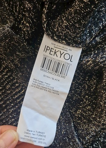 Pırıltılı Büzgülü Kollu Triko Kazak - Görsel 5