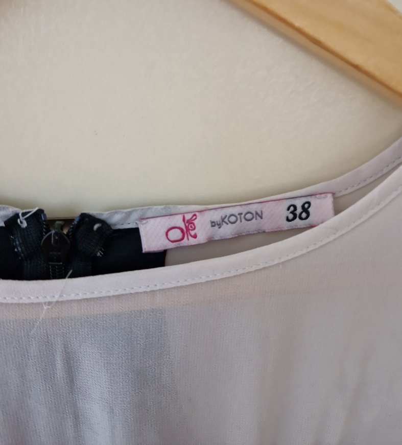 Uzun Kollu Siyah-Beyaz Midi Elbise - Görsel 4