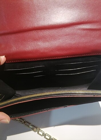 Askılı bordo çanta - Görsel 6