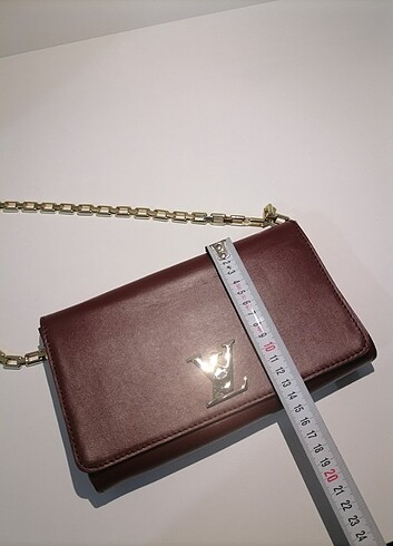 Askılı bordo çanta - Görsel 10