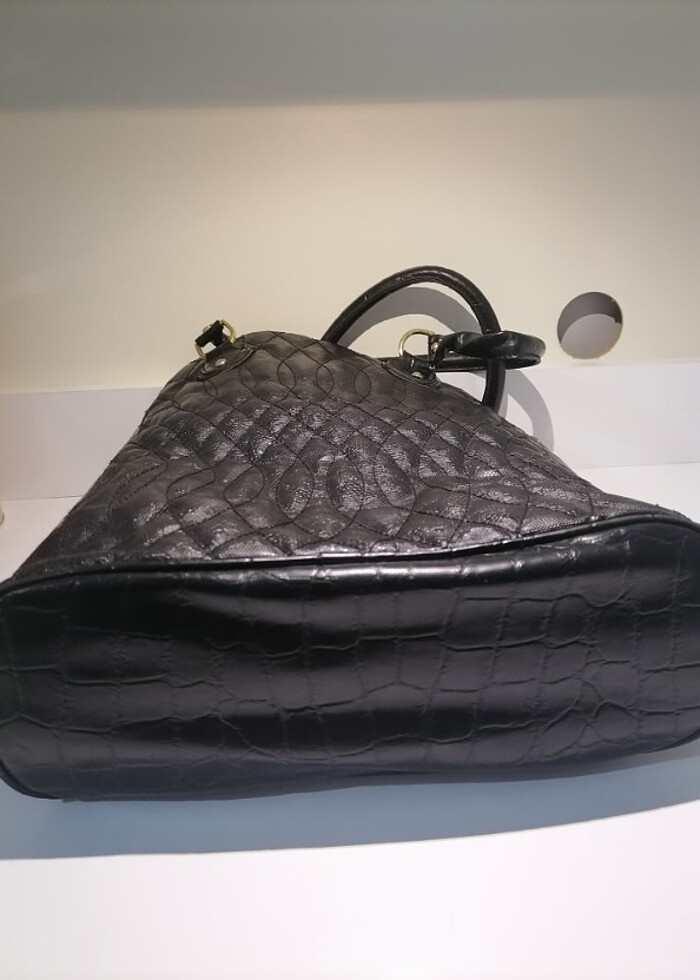 Siyah büyük çanta - Görsel 3