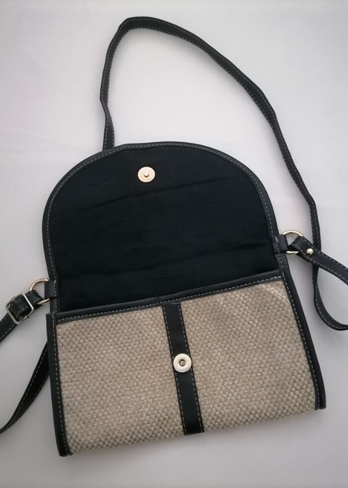 Hasır çapraz askılı çanta - Görsel 3