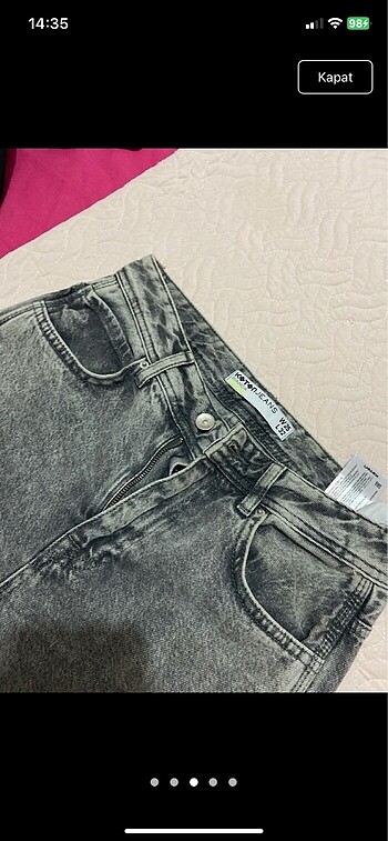 32 Beden wide leg kot pantolon