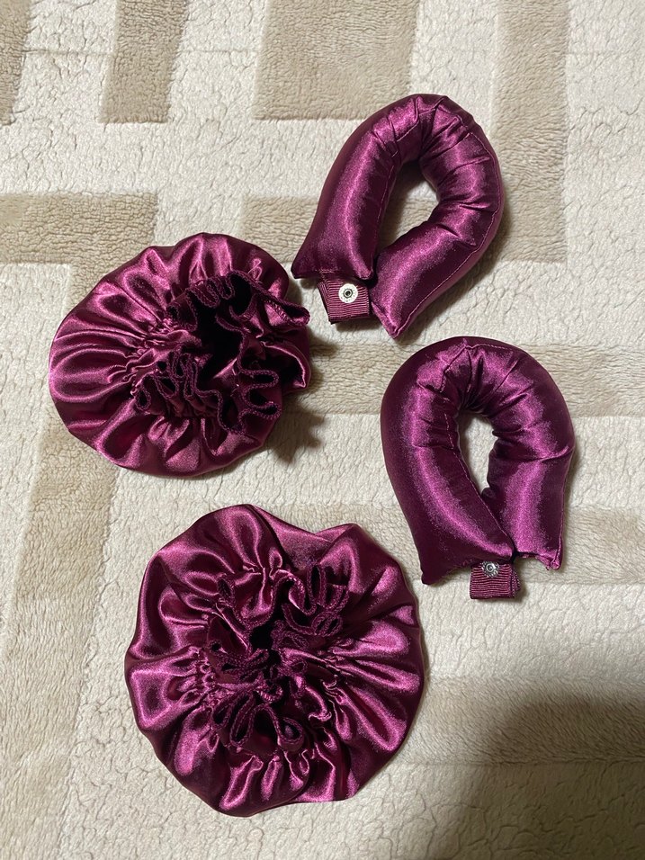 Golden Needle 2'li Bordo Boneli Bigudi Seti - Görsel 2