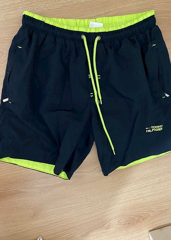 Tommy Hilfiger Yeşil Mini Erkek Deniz Şortu