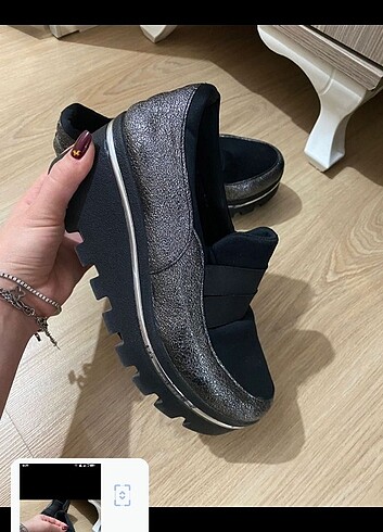 Kadın dolgu topuk spor ayakkabı