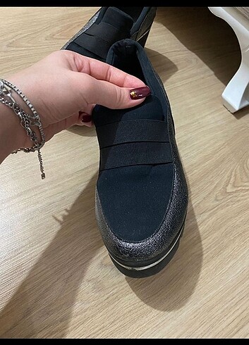 37 Beden Kadın dolgu topuk spor ayakkabı