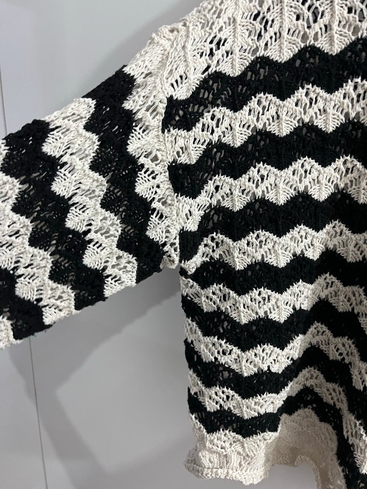 Bohem Uzun Kollu Triko Kadın Kazak - Görsel 4