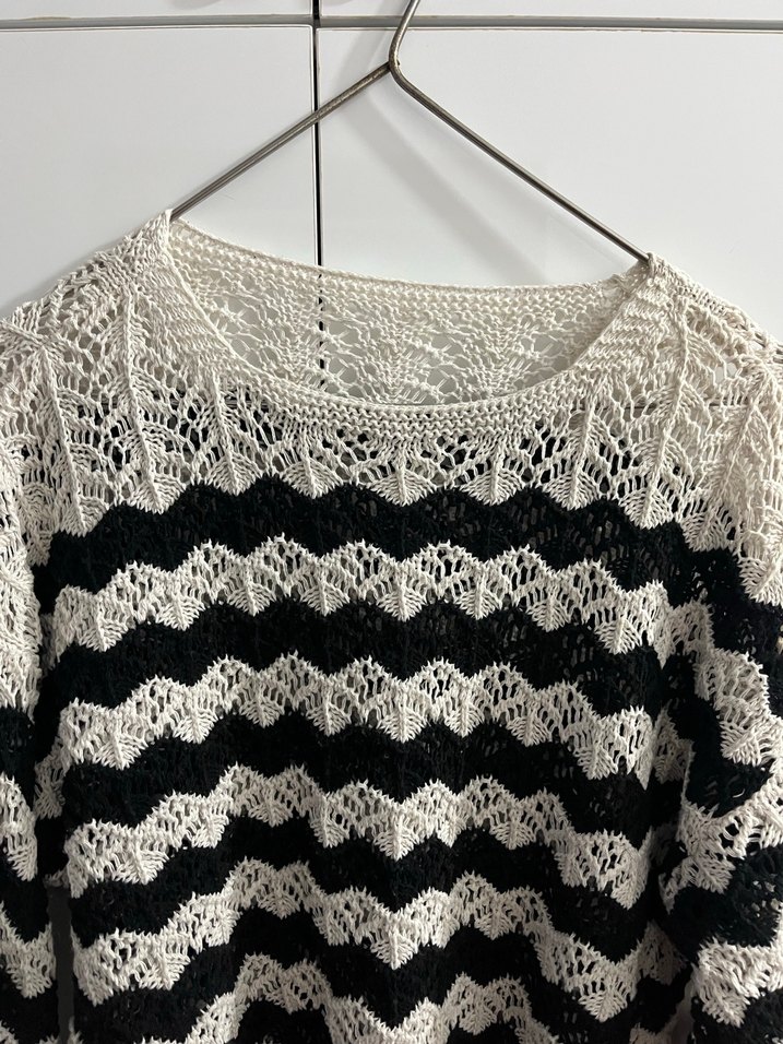 Bohem Uzun Kollu Triko Kadın Kazak - Görsel 2