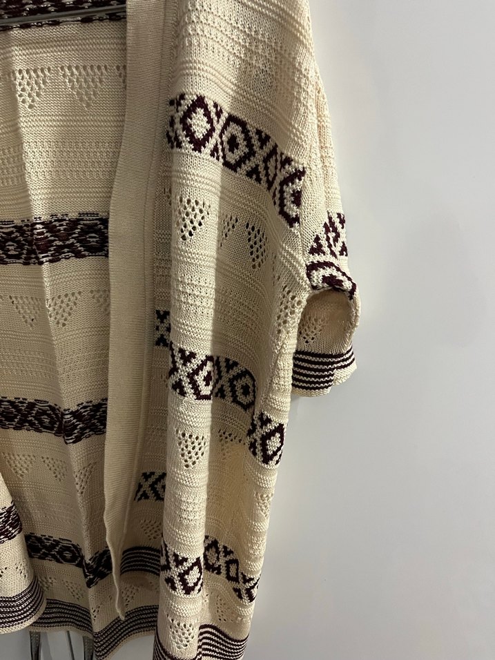 Nakışlı Örgü Bohem Kadın Hırka - Görsel 2