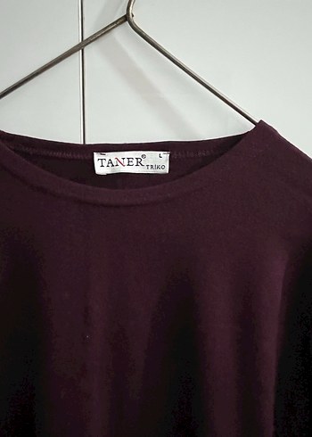 Bordo Kadın Bisiklet Yaka Tişört - Görsel 2