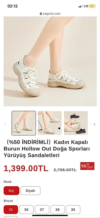 Kadın Yürüyüş Sandaleti