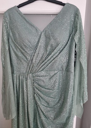 Pullu abiye elbise - Görsel 4