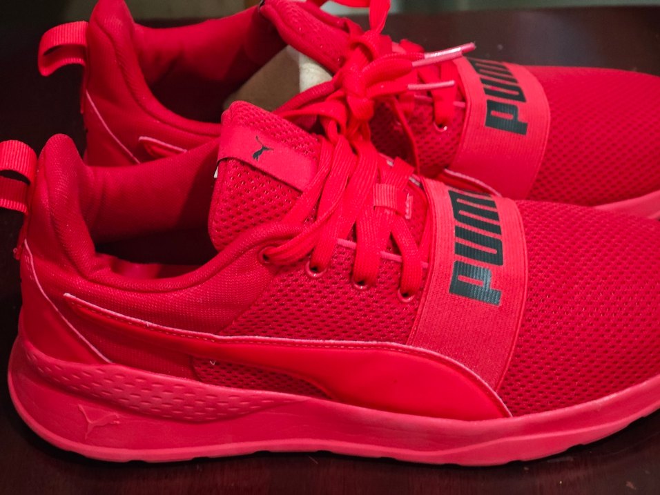 Puma Kırmızı erkek  Spor Ayakkabı Platform Topuklu - Görsel 4