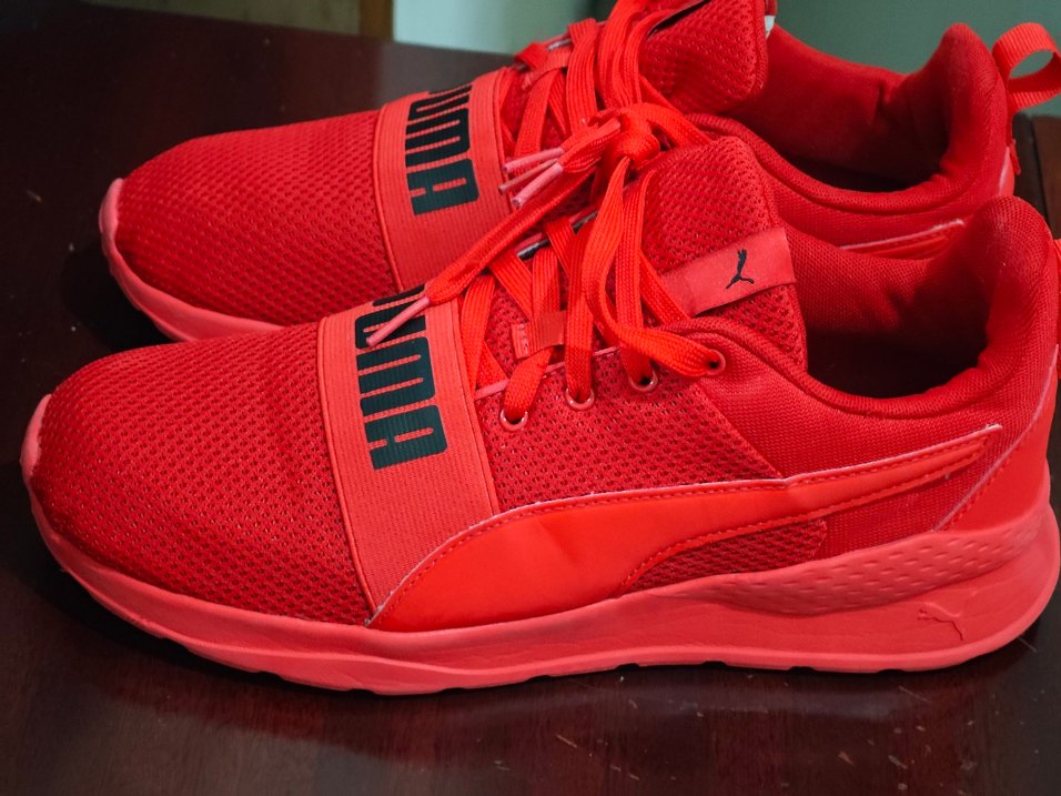 Puma Kırmızı erkek  Spor Ayakkabı Platform Topuklu - Görsel 2