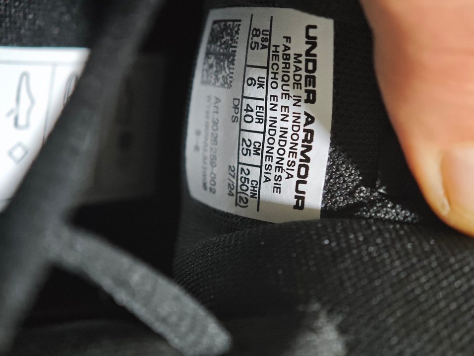 Erkek Siyah Street Wear Spor Ayakkabı under armaur - Görsel 5