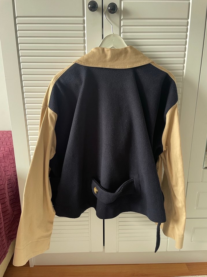 Bej Düğmeli Kadın Ceket - Görsel 2