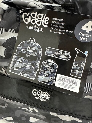 Smiggle orijinal 4lu okul çanta set