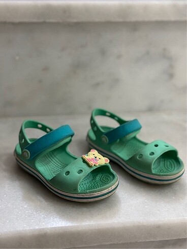 24 Beden turkuaz Renk Orijinal crocs kiz cocuk sandalet