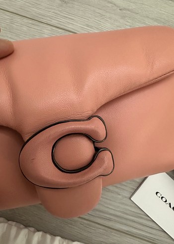 Beden Coach tabby 18 Pembe Deri Kadın Omuz Çantası