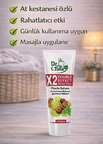 1 adet Dr. C. Tuna X2 At Kestanesi Balsamı - Görsel 2