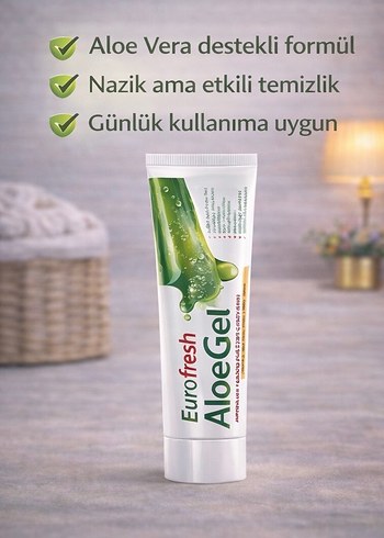 2 adet Eurofresh Aloe Gel Diş Macunu Seti - Görsel 2