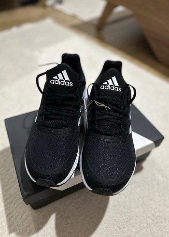 Adidas Siyah Beyaz Erkek Koşu Ayakkabısı - Görsel 3