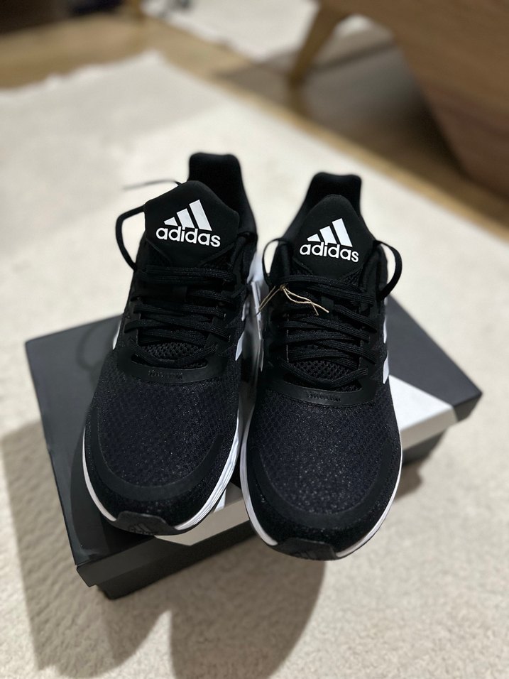 Adidas Siyah Beyaz Erkek Koşu Ayakkabısı - Görsel 3