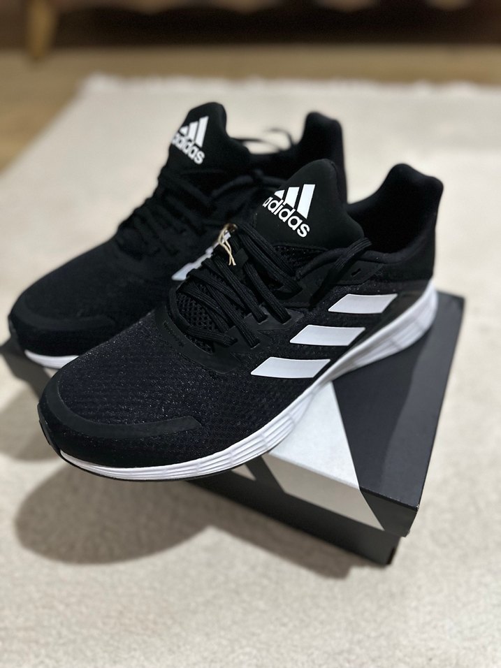 Adidas Siyah Beyaz Erkek Koşu Ayakkabısı - Görsel 2
