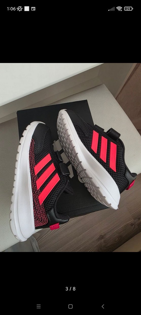 adidas tensaur fuşya siyah 23.5 - Görsel 4