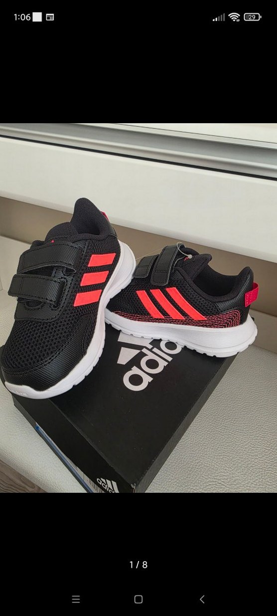 adidas tensaur fuşya siyah 23.5 - Görsel 2
