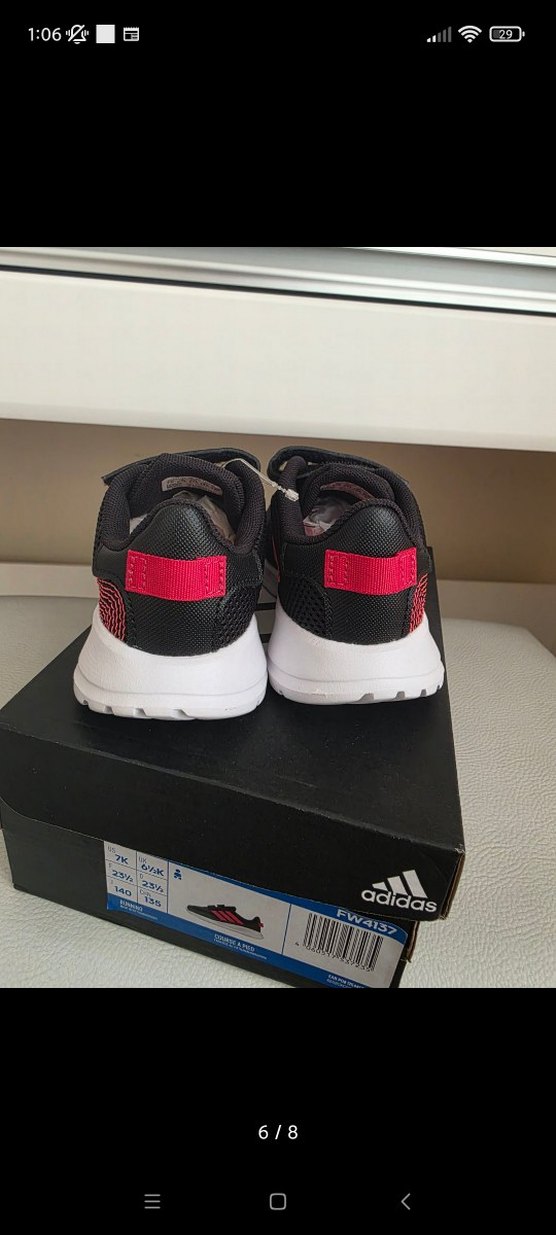 adidas tensaur fuşya siyah 23.5 - Görsel 3