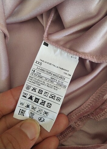 4 Yaş Beden Benetton kadife elbise