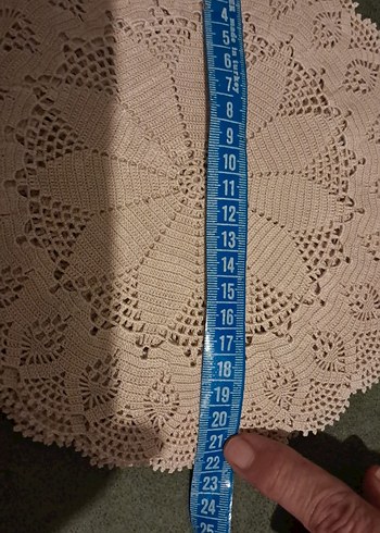 El Yapımı Bohem Dantel Yuvarlak Örtü 8 adet