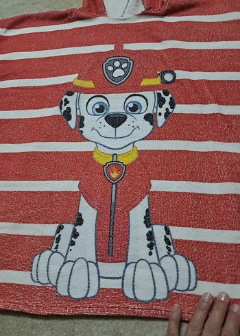 Kapüşonlu deniz havlusu Panço, bornoz - Görsel 2