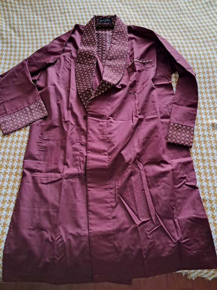 Pierre Cardin Bordo Bohem Uzun Kollu erkek röpteşambır - Görsel 2