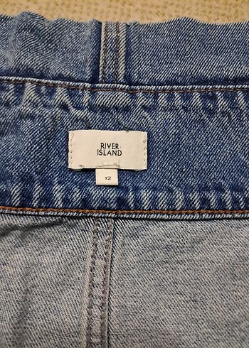 Düğmeli Midi Kot Etek - Görsel 5