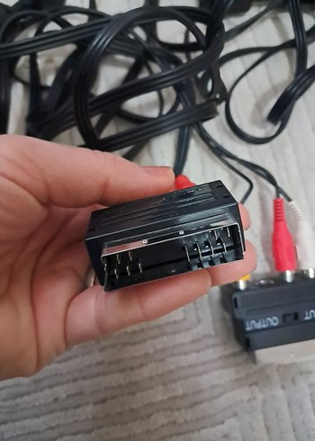 Renkli SCART Kompozit Video ve Ses Kablosu - Görsel 2